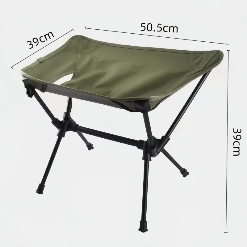 Outdoor Tactical Folding Stool Portable Ultra Light Aluminum Alloy Moon Chair Camping Fishing Stool Picnic Chairs