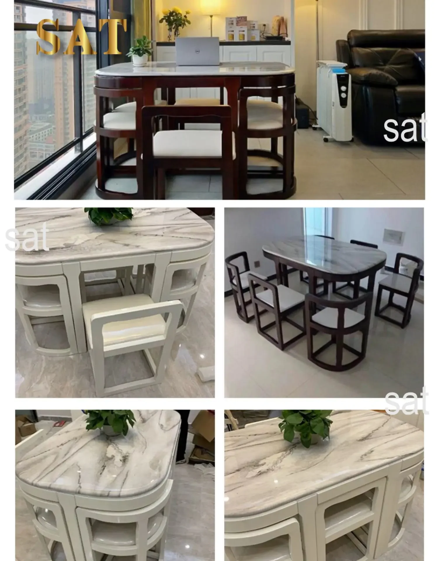For Wooden Modern Dining Room 6 Chairs Eclectic Large Kitchen Console Table Chairs Chinese Mesas De Comedor Kitchen Furniture