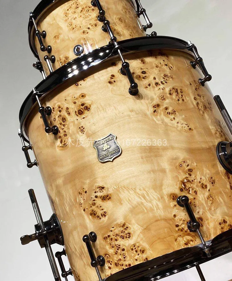 Natural Mappa Burl Wood Veneer Furniture Audio Background Wall Mobile Phone Solid Wood Decorative Veneer
