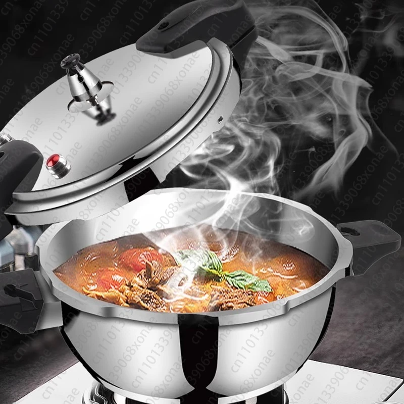 304 Stainless Steel Pressure Cooker, Universal Small Pressure Cooker for Gas Induction Cookers