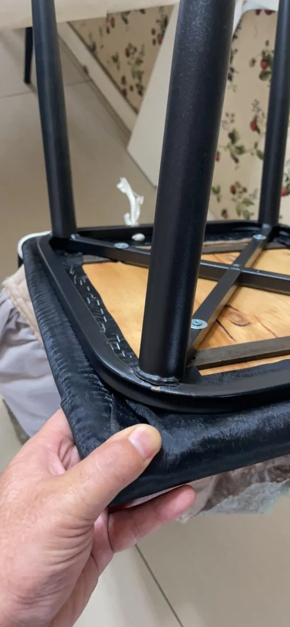 Heavy Duty Chair Legs Industrial Wrought Iron Stool Replacement Legs Square Support Base for Chair Support Frame Accessories