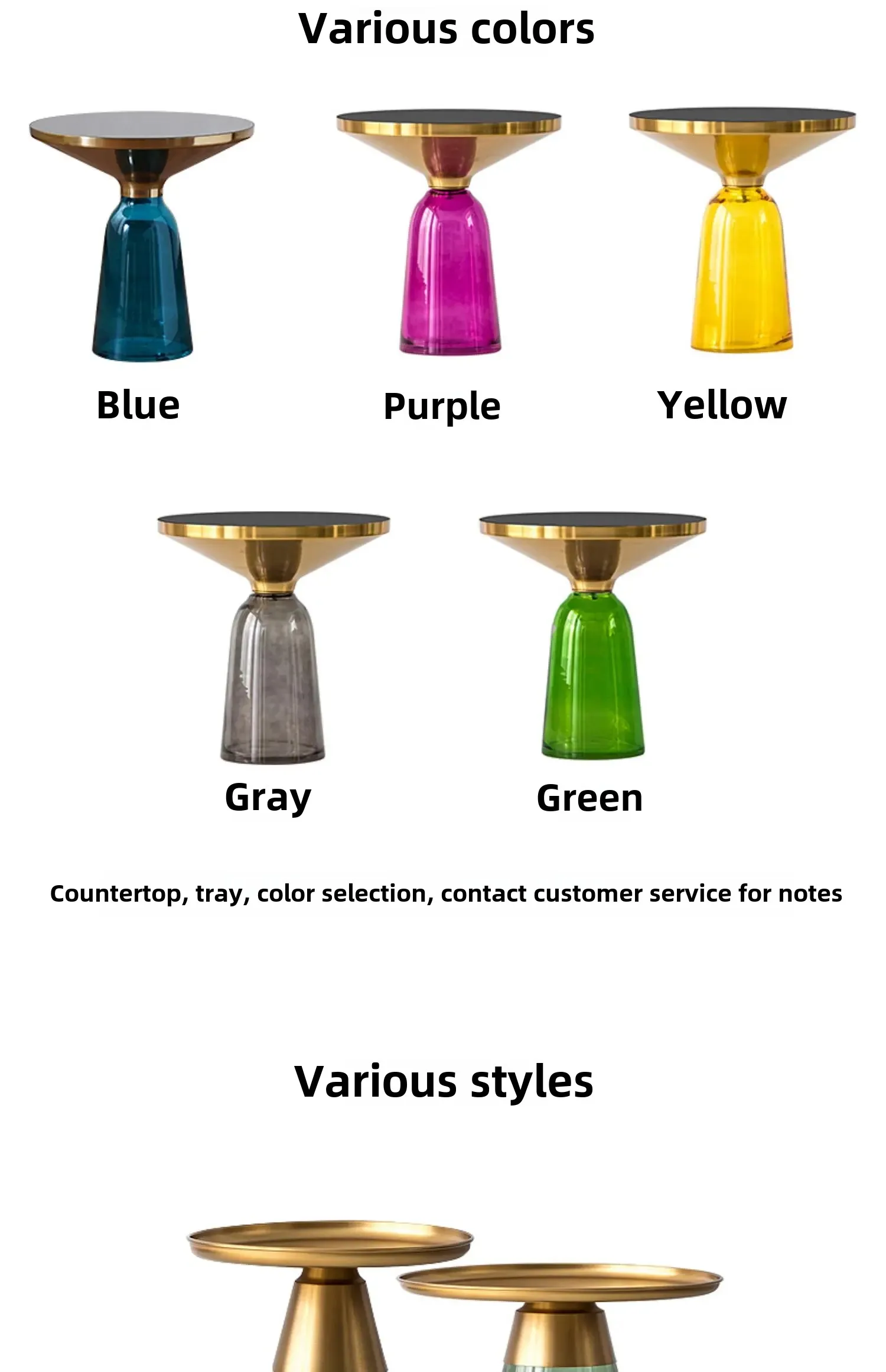 Nordic Living Room Household Tempered Glass Sofa Light Luxury Coffee Table Combination Colorful Round Creative Storage Tables
