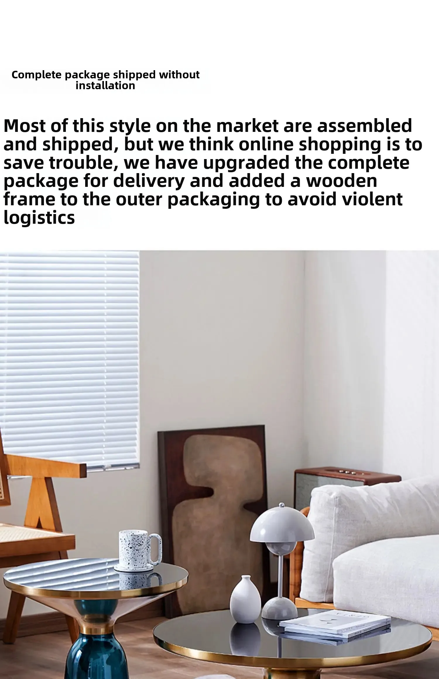 Nordic Living Room Household Tempered Glass Sofa Light Luxury Coffee Table Combination Colorful Round Creative Storage Tables
