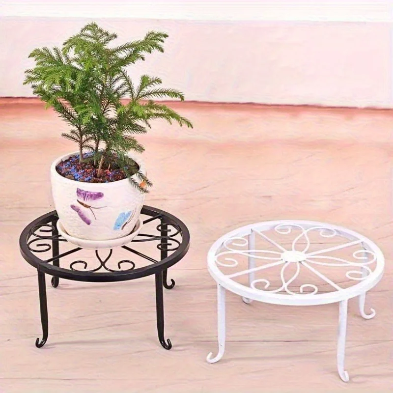 Tall Plant Stand Metal Flower Pot Holder Heavy Duty Cast Iron Plant Stand, Tall Vintage Flower Pot Holder Indoor Outdoor Plant