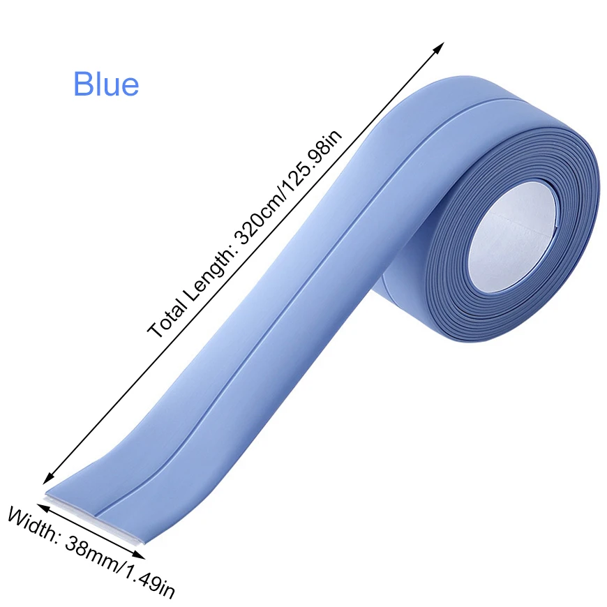Hot Melt Adhesive Melamine Edge Banding 3m Flexible Veneer Edging for Plywood Table Tools / Cabinet ,Tub and Wall Sealing Tape