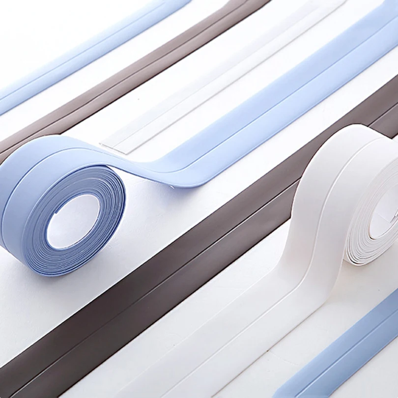 Hot Melt Adhesive Melamine Edge Banding 3m Flexible Veneer Edging for Plywood Table Tools / Cabinet ,Tub and Wall Sealing Tape