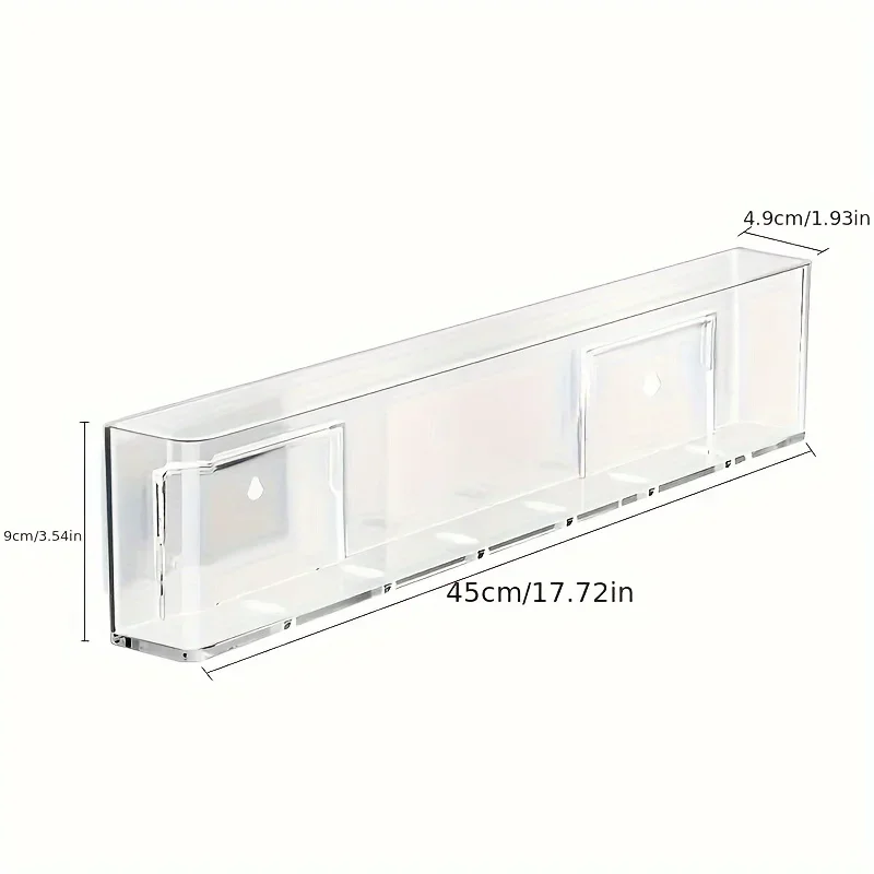 Space-Saving No-Drill Wall Bookshelf Adjustable Corridor Storage Shelf with Wall Book Display Rack for Behind Door Organization