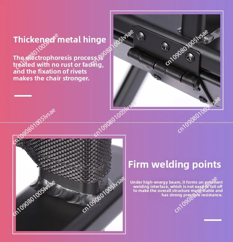Outdoor Folding Chair Director Makeup Chair Leisure High Chairs Bar Seat Portable Aluminum Alloy Home Camping Beach Travel