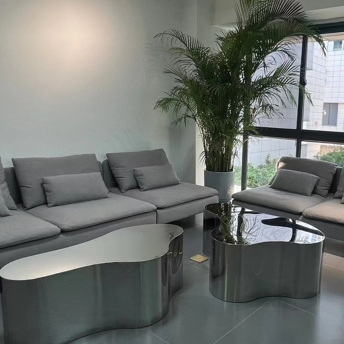 Metal Luxury Coffee Table Decoration Living Room Designer Side Table Moving Standing Nordic Couchtisch Lounge Suite Furniture