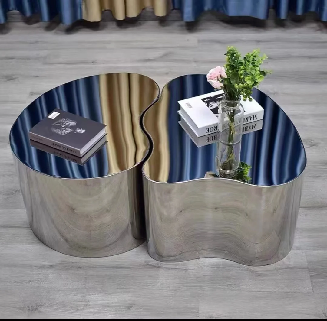 Metal Luxury Coffee Table Decoration Living Room Designer Side Table Moving Standing Nordic Couchtisch Lounge Suite Furniture
