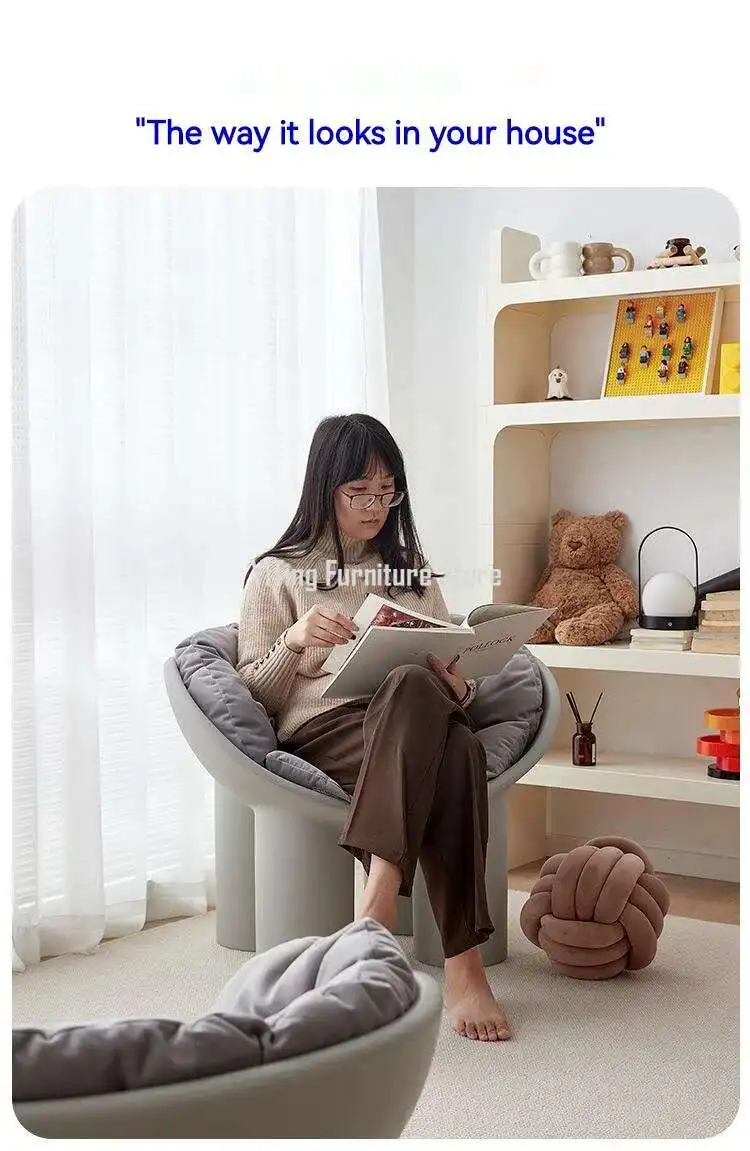 Roly Poly Chair Modern Sofa Nordic Living Room Chairs Lounge Salon Lazy Ergonomic Relax Designer Luxury Chaise Home Furniture
