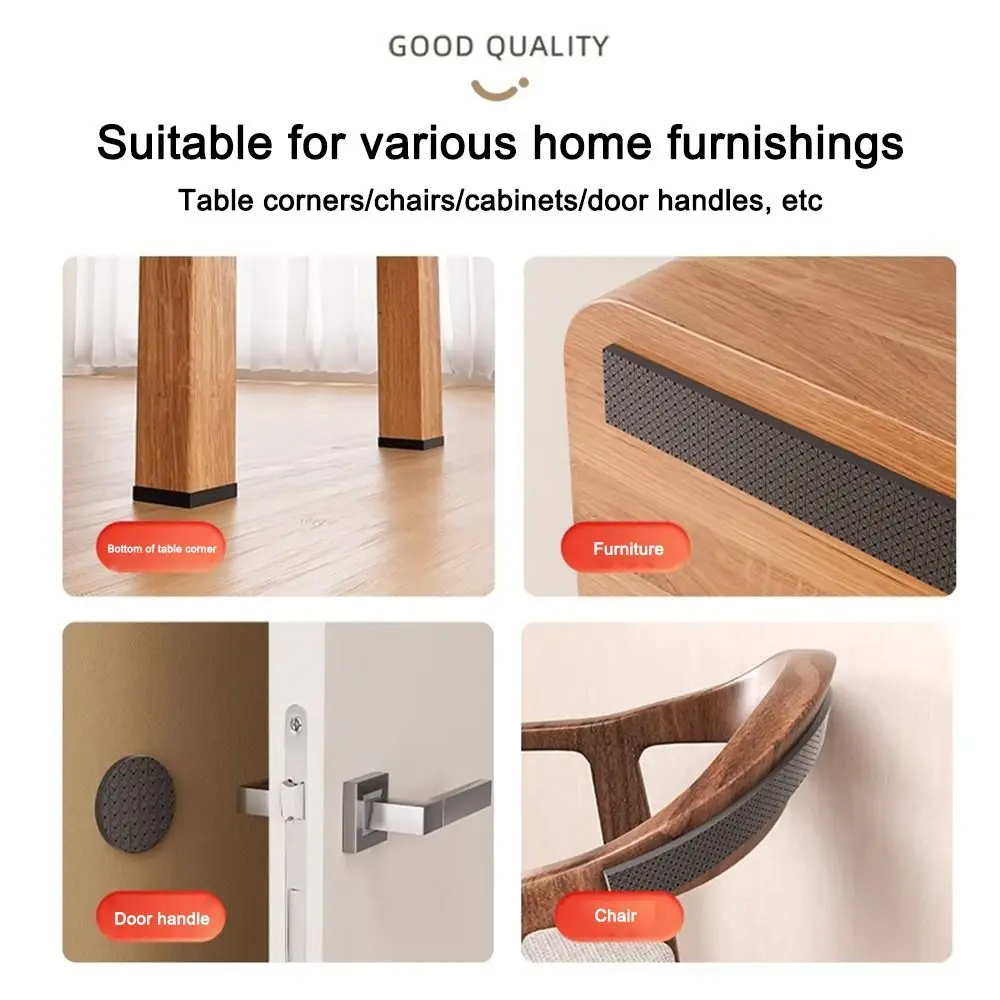 New Self Adhesive Furniture Leg Pad Anti Slip Anti-collision Rubber Pads Floor Protector for Sofa Floor Protector