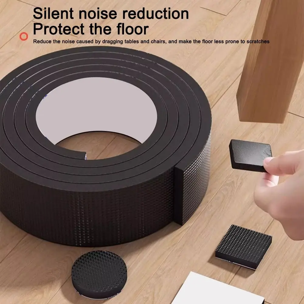New Self Adhesive Furniture Leg Pad Anti Slip Anti-collision Rubber Pads Floor Protector for Sofa Floor Protector