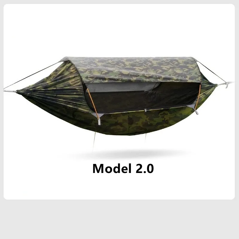 Travel Hammock, outdoor anti rollover, sun shading and anti mosquito, single or double person with mosquito ne