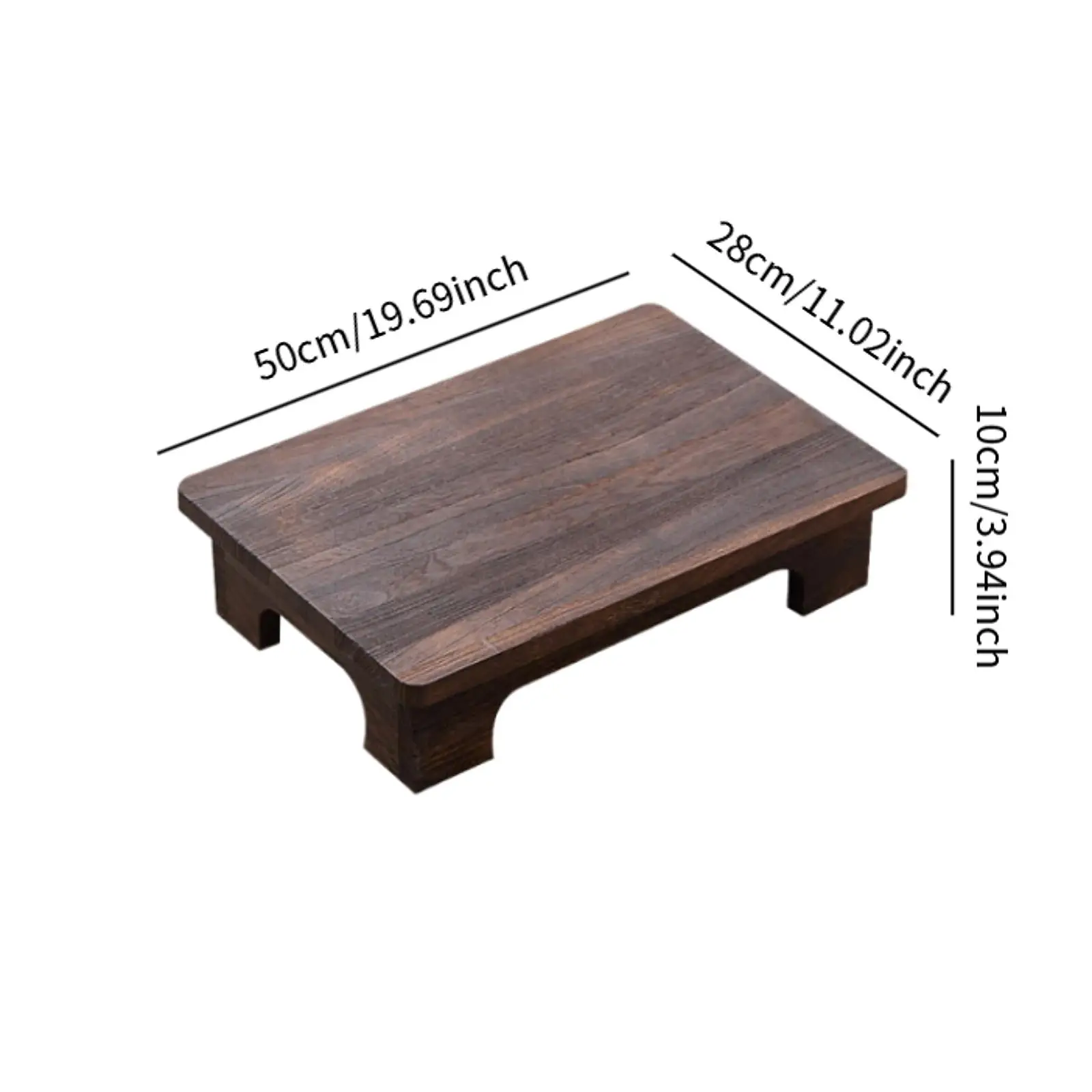 Wood Low Tea Table Coffee Table Tatami Table For Balcony Living Room Sitting On The Floor Compact Window Sill Table