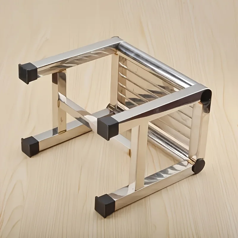Multi Functional Stainless Steel Stool - Durable Thick & Sturdy Stool, Ideal for Living Room, Bathroom, Kitchen, Corridors
