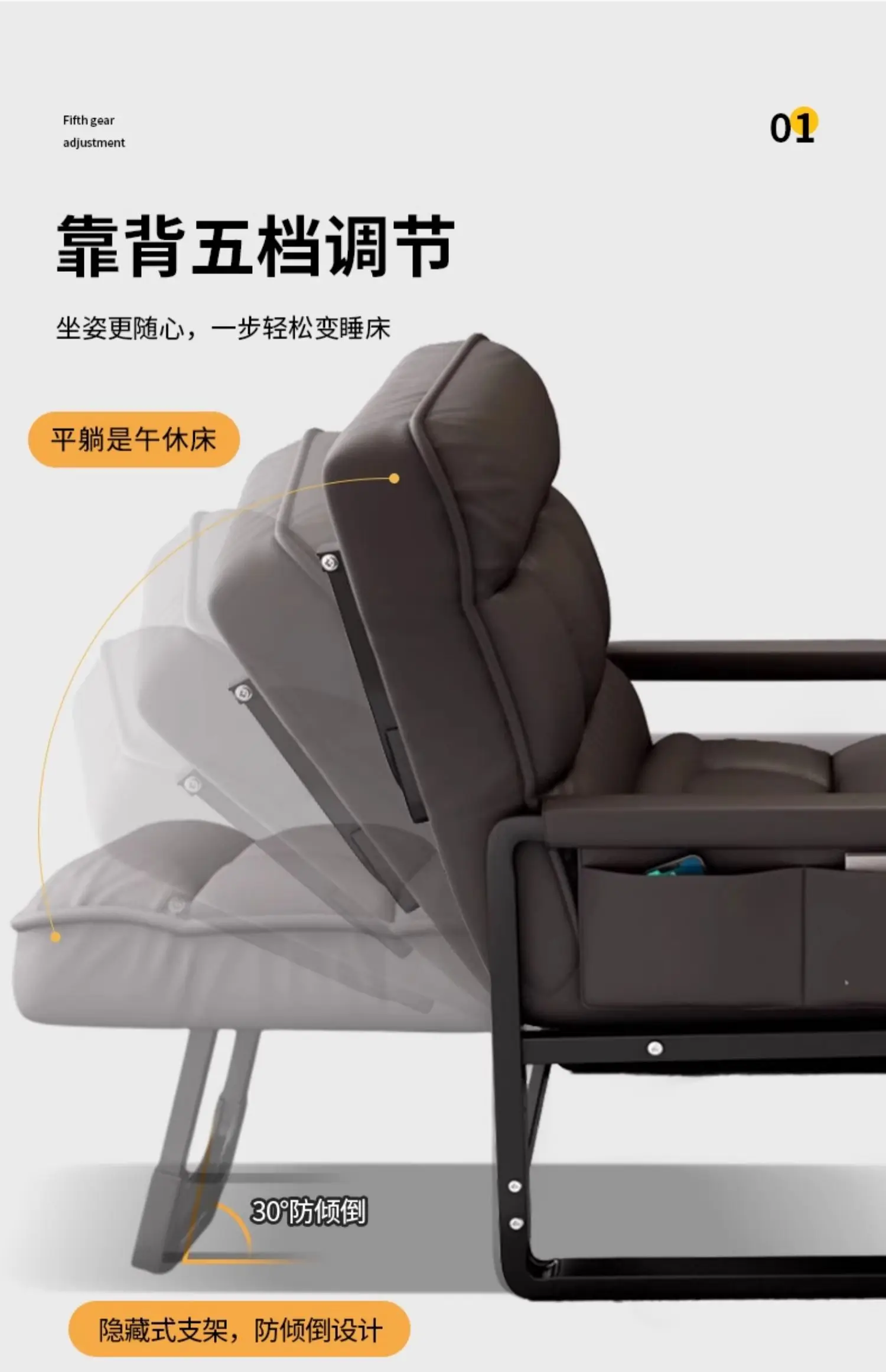 Office Nap Folding Lounge Chair Home Computer Chair Lazy Sofa Игровое Кресло Для Пк Gaming Office Ergonomic Computer Desk