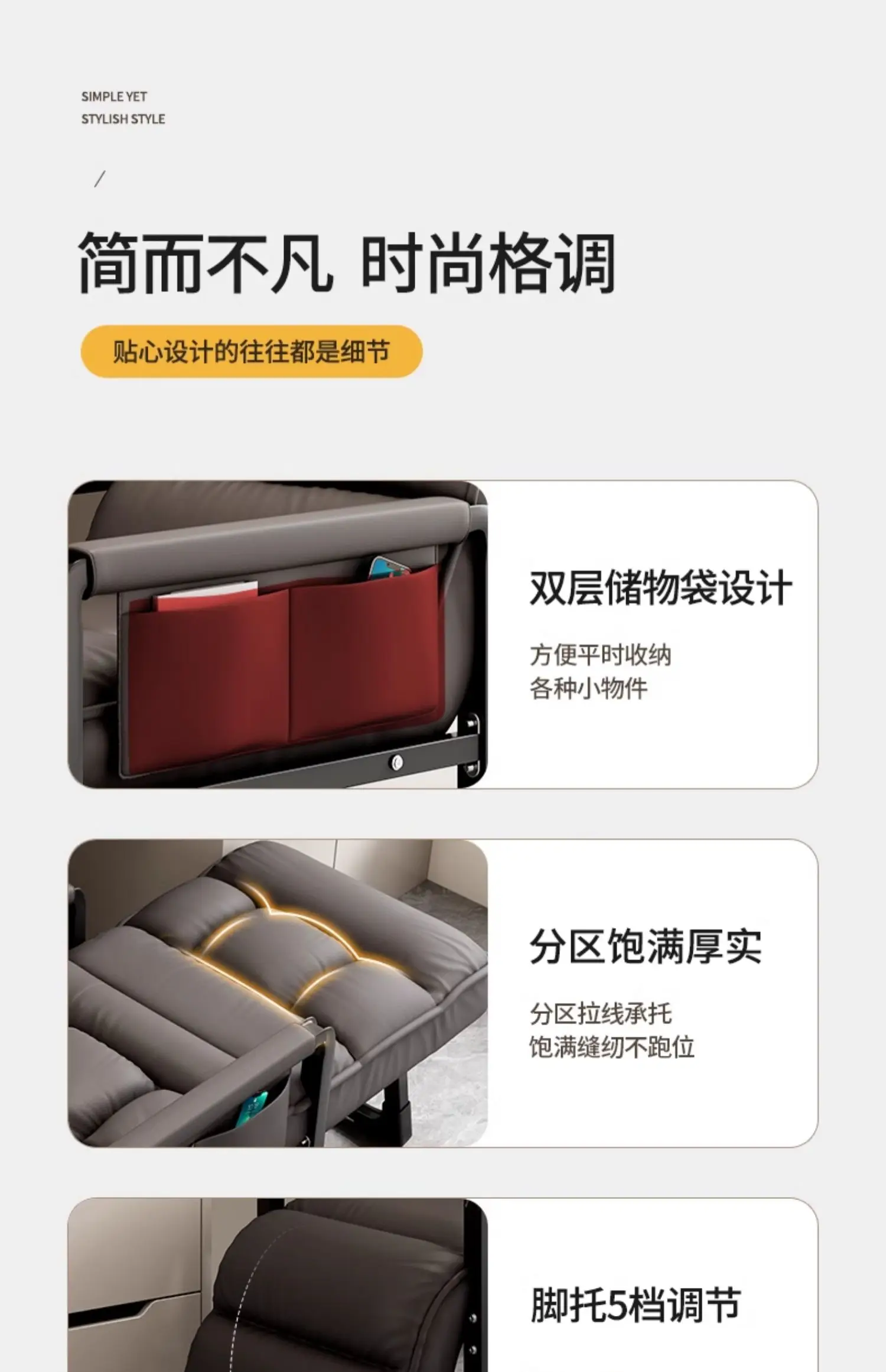 Office Nap Folding Lounge Chair Home Computer Chair Lazy Sofa Игровое Кресло Для Пк Gaming Office Ergonomic Computer Desk