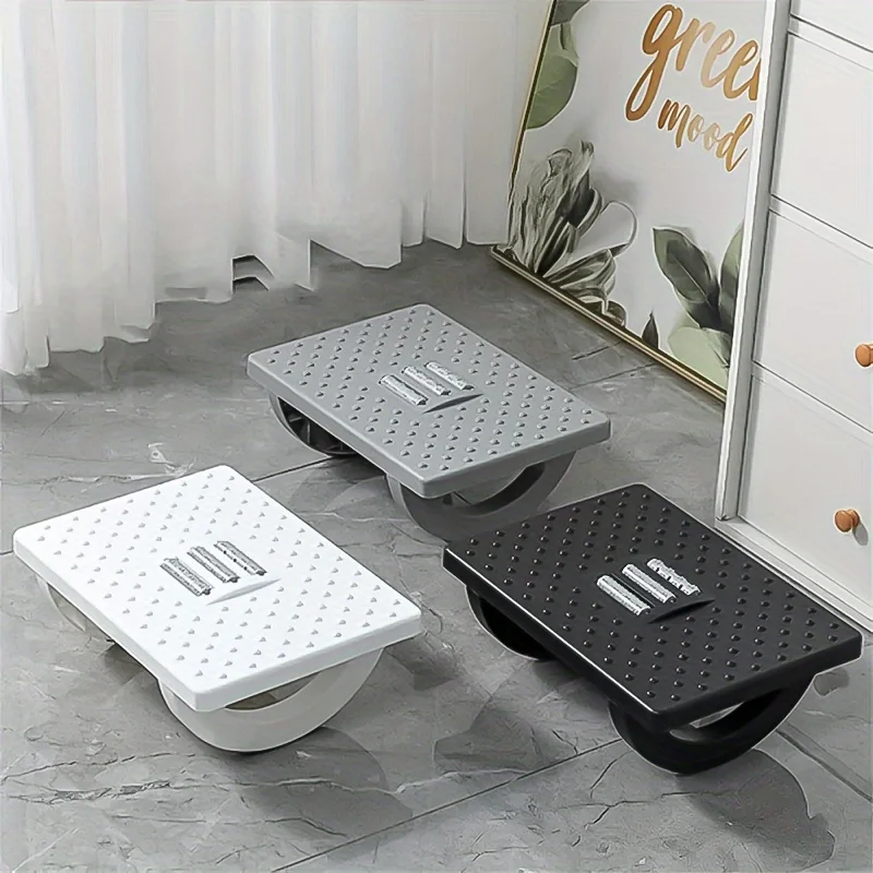 1pcs Step Foot Stool Under Desk Massage Pedal Relieves Tired Feet Anti Cross Legs for Office Home Desk Ergonomic Foot Rest