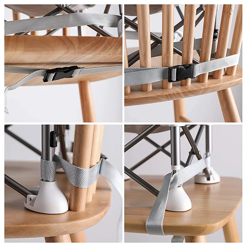 Baby Foldable Portable Dining Chair With Plate Seat Belt Children's Beach Chair Camping Child Comfortable Feeding Seat Baby