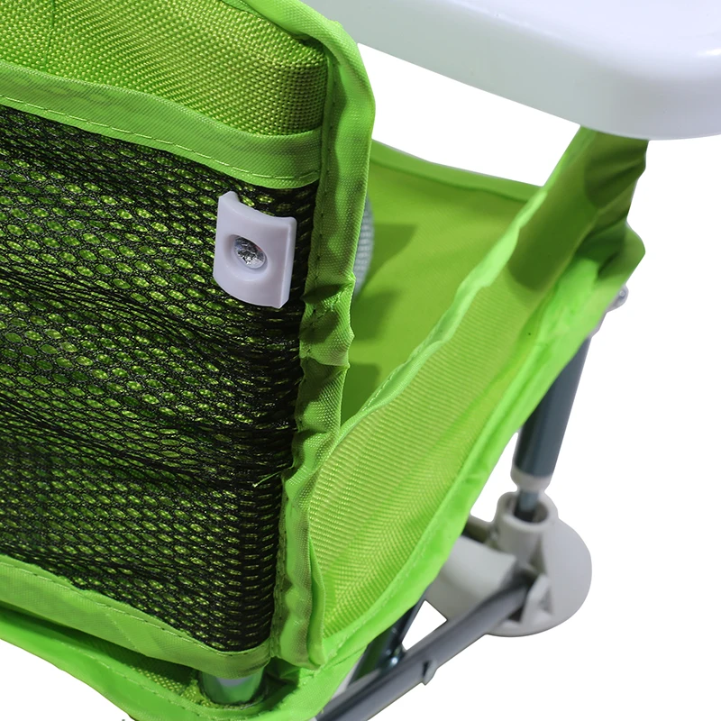 Baby Foldable Portable Dining Chair With Plate Seat Belt Children's Beach Chair Camping Child Comfortable Feeding Seat Baby