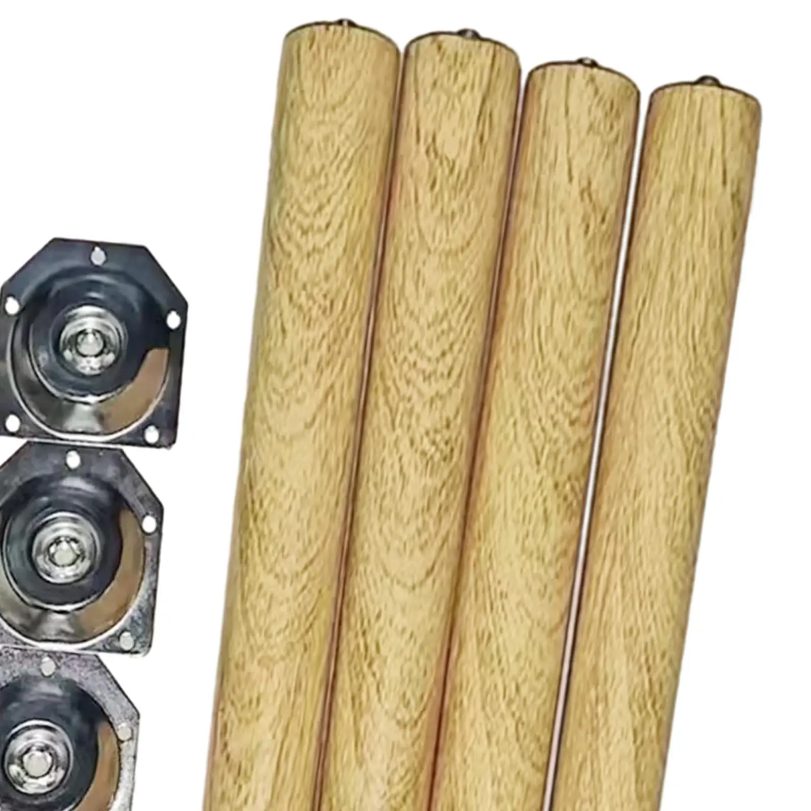 4Pcs Imitation Wooden Chair Legs Table Legs Round Tapered Desk Table Feet Legs Desk Chair Legs for TV Cabinet Dresser Couch