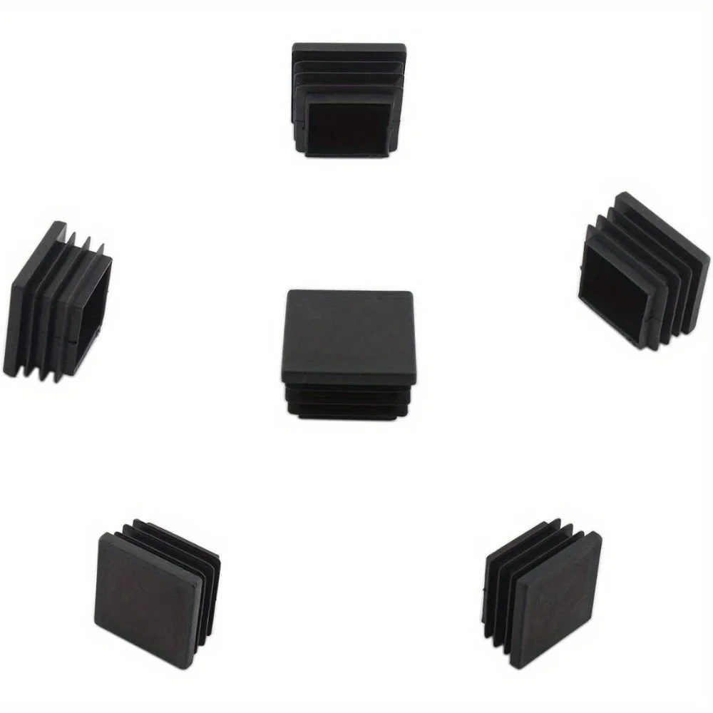 50MM square tube end cap plastic plug, black plug square plug Furniture tables and chairs plastic square steel tube cover endcap