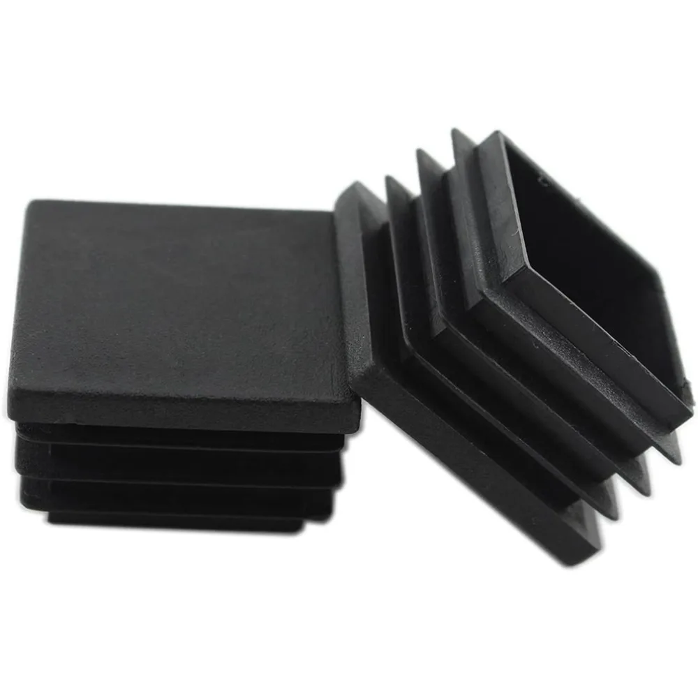 50MM square tube end cap plastic plug, black plug square plug Furniture tables and chairs plastic square steel tube cover endcap