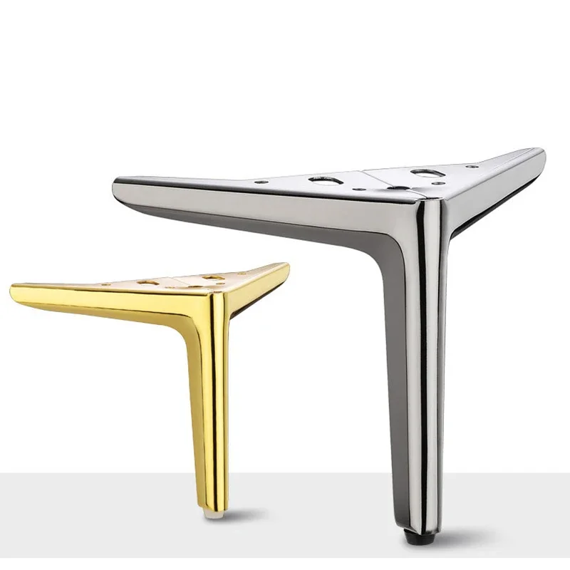 4Pcs/Set Metal 12/15/19/25cm Furniture Feet For TV Cabinet Sofa Coffee Table Bathroom Cabinet Drawer Cabinet Leg Support Feet