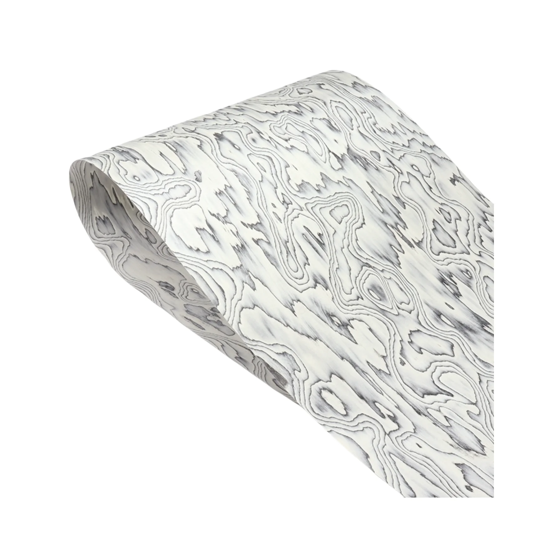 L:2.5meters Width:580mm T:0.5mm Designer black and white cloud patterned wood veneer Modern home veneer decoration