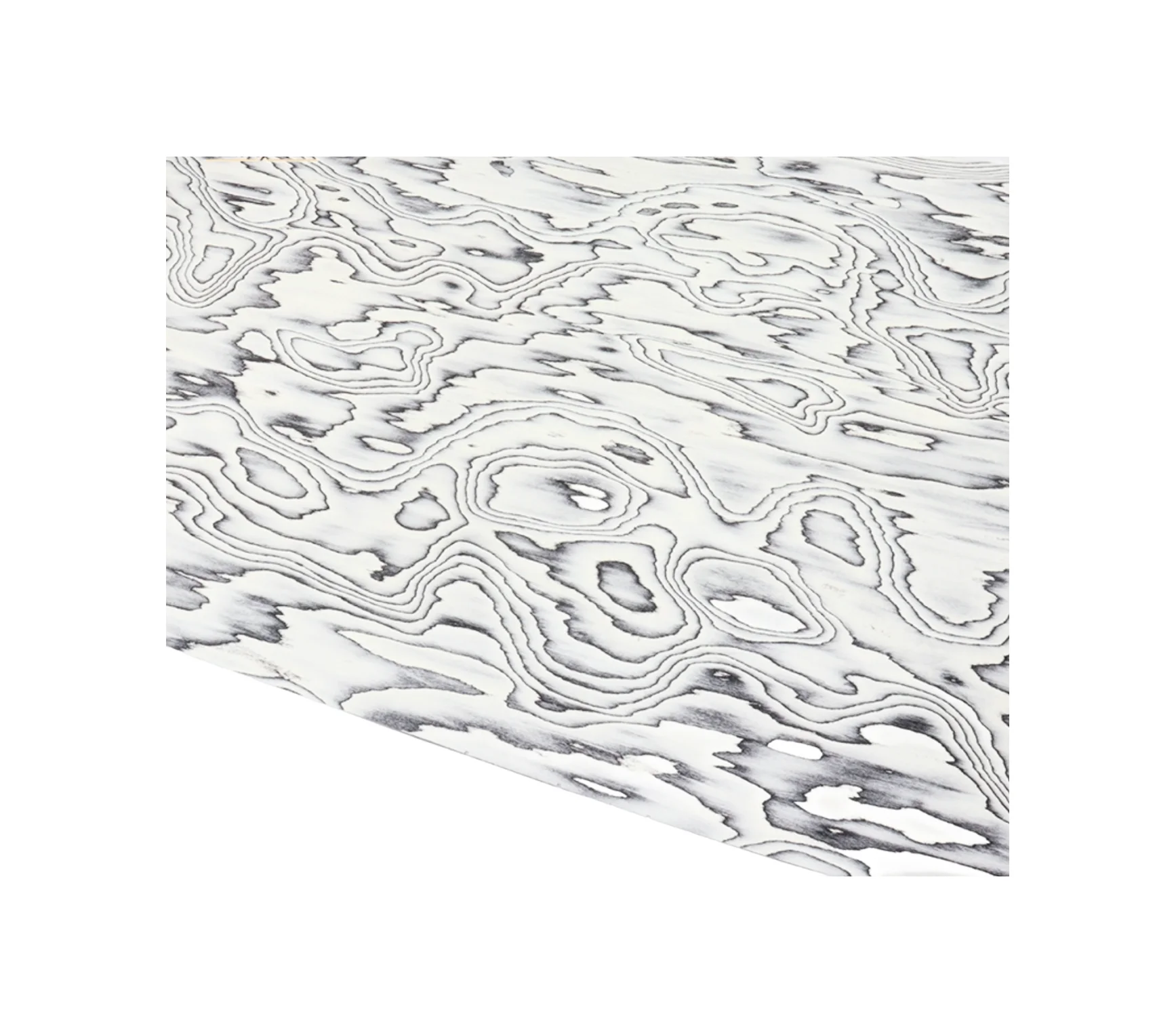 L:2.5meters Width:580mm T:0.5mm Designer black and white cloud patterned wood veneer Modern home veneer decoration