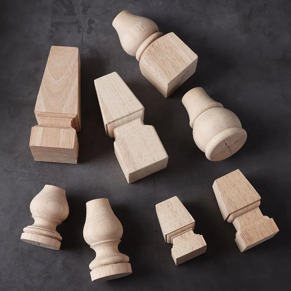 1Pc Natural Wood Furniture Legs Feet Speaker Cabinet Bed Table Box Chair Replacement Feet Furniture Parts Home Decoration Crafts