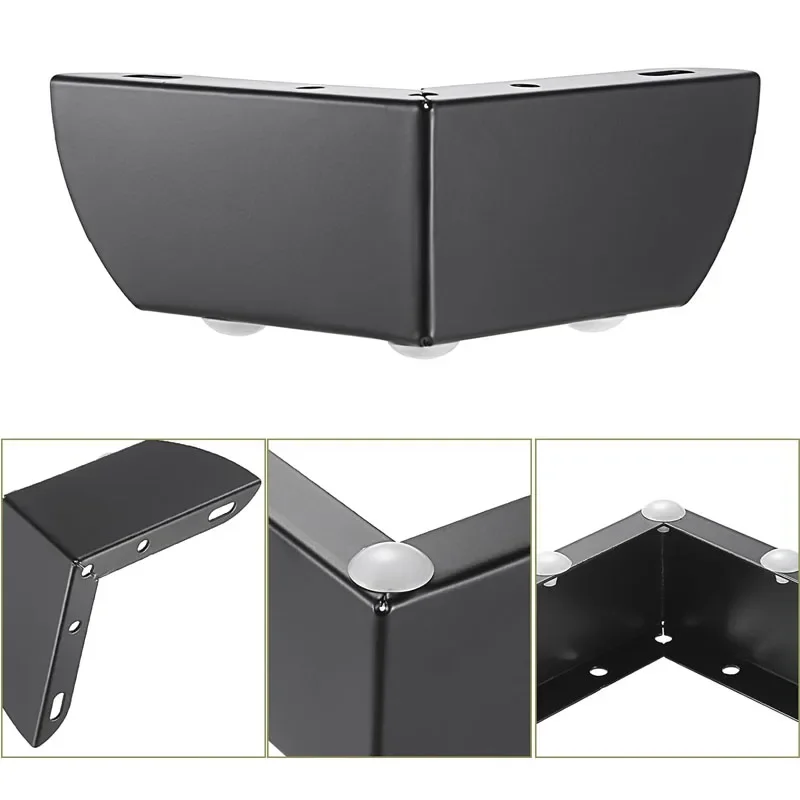 4Pcs Modern Metal Furniture Sofa Cabinet Legs Mounting DIY Replacement Legs Set Furniture Cabinet Foot Legs Sofa Bed Table Feet