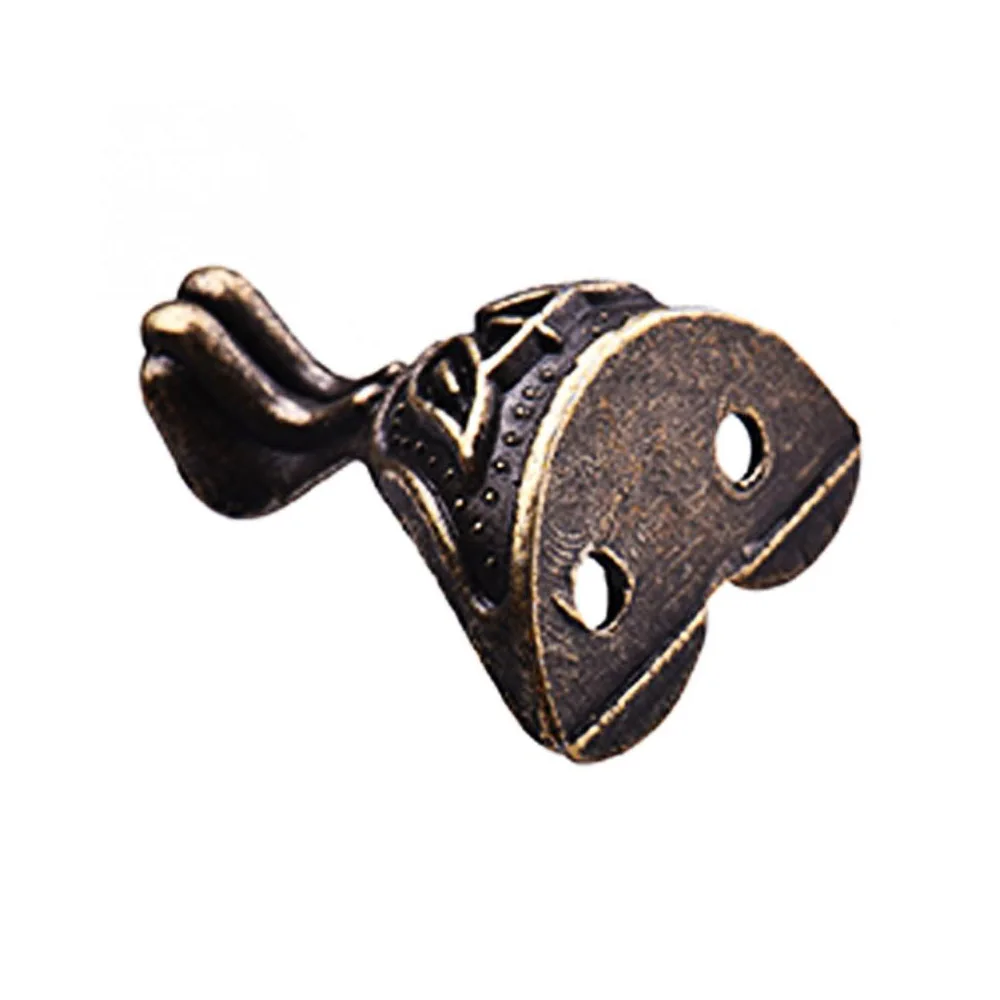 4Pcs Furniture Leg Antique Alloy Box Wood Case Decorative Feet Leg Corner Furniture Part Durable Patas Para Mueble