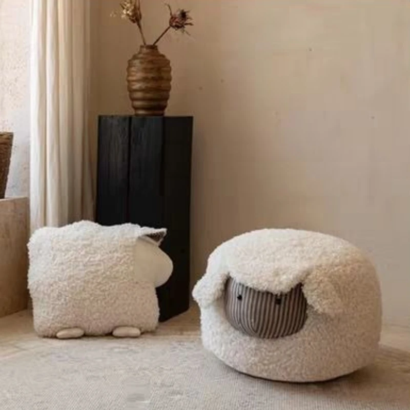 Living Room Ottomans Mobile Stools Bedroom Luxury Portable Animals Footstool Household Multifunctional Shoe Changing Stool