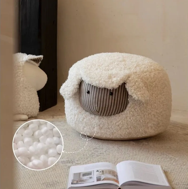 Living Room Ottomans Mobile Stools Bedroom Luxury Portable Animals Footstool Household Multifunctional Shoe Changing Stool
