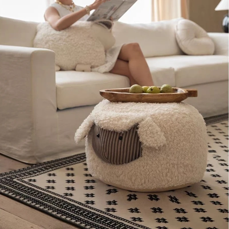 Living Room Ottomans Mobile Stools Bedroom Luxury Portable Animals Footstool Household Multifunctional Shoe Changing Stool