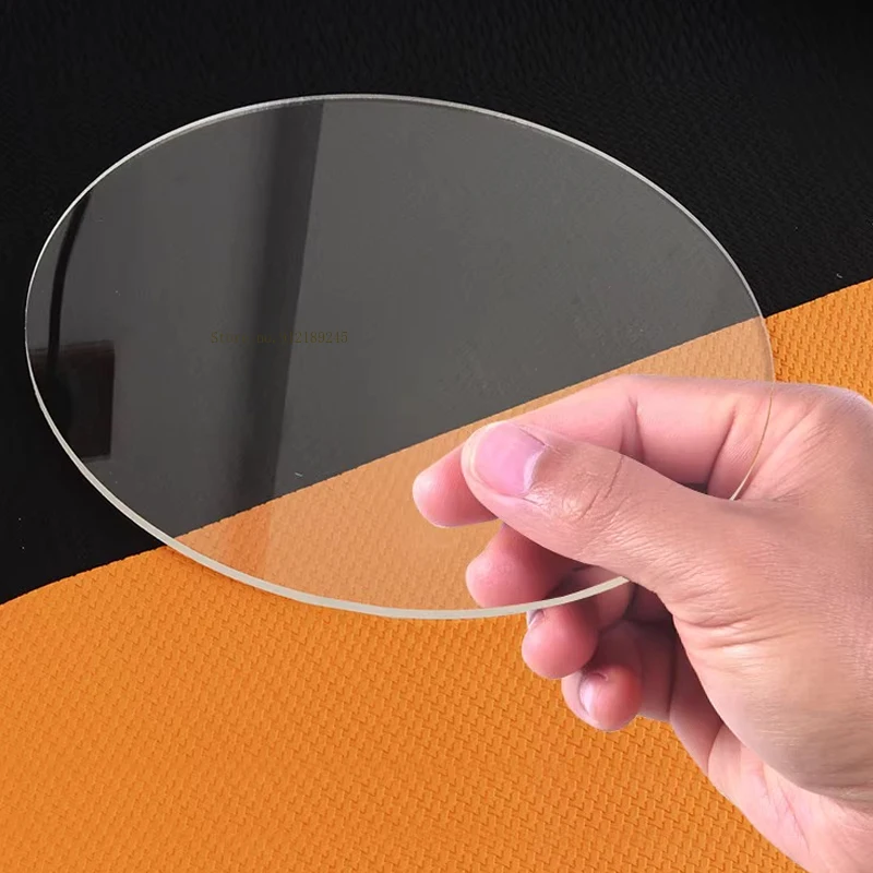 1mm~10mm THICK Transparent acrylic disc organic glass round Sheet PMMA clear DIY material