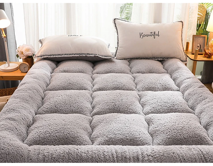 Winter Thickened Warm Mattress Upholstery High Quality Household Pad Tatami Floor Mat Student Dormitory Lamb Cashmere Mattresses