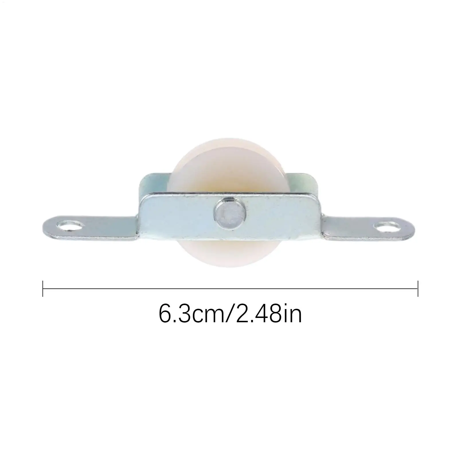 4pcs Patio Umbrella Rope Pulley Bracket Parasol Rope Sliding Bracket Replacement Parts Umbrella Steel Furniture Door Rollers