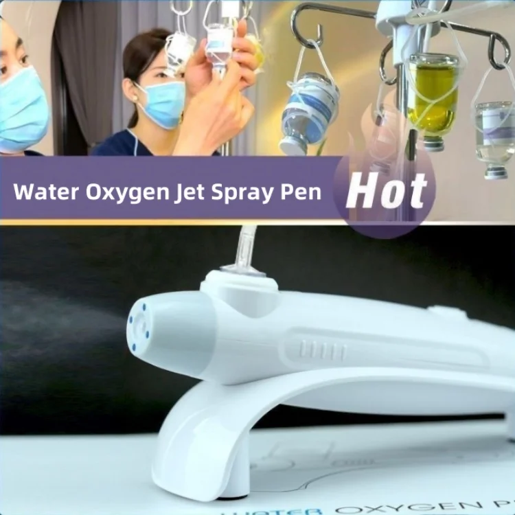 2025/High Pressure 450nm Blue Light Facial Care Nano Spray Water Pen for Facial Deep Hydration