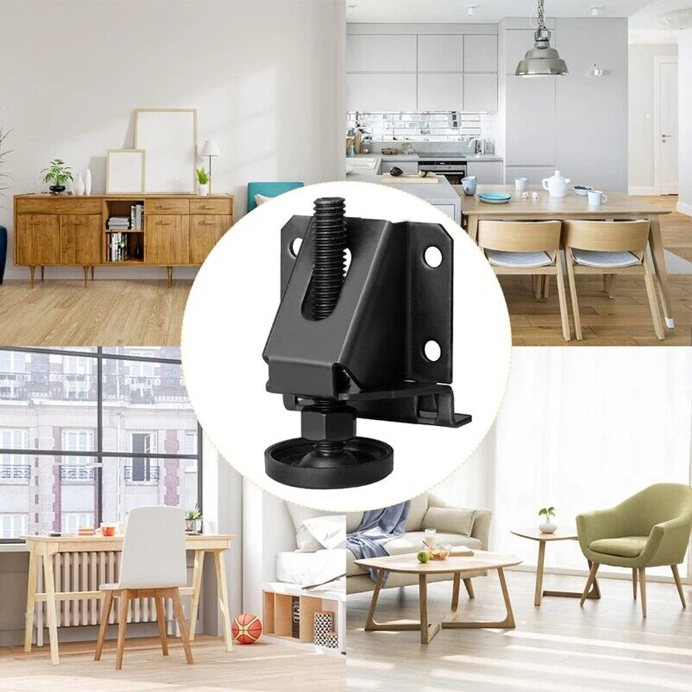 4Pcs Adjustable Furniture Leveler Heavy Duty Furniture Feet Support For Sofa Table Chair Cabinet Height Adjuster Leveling Feet
