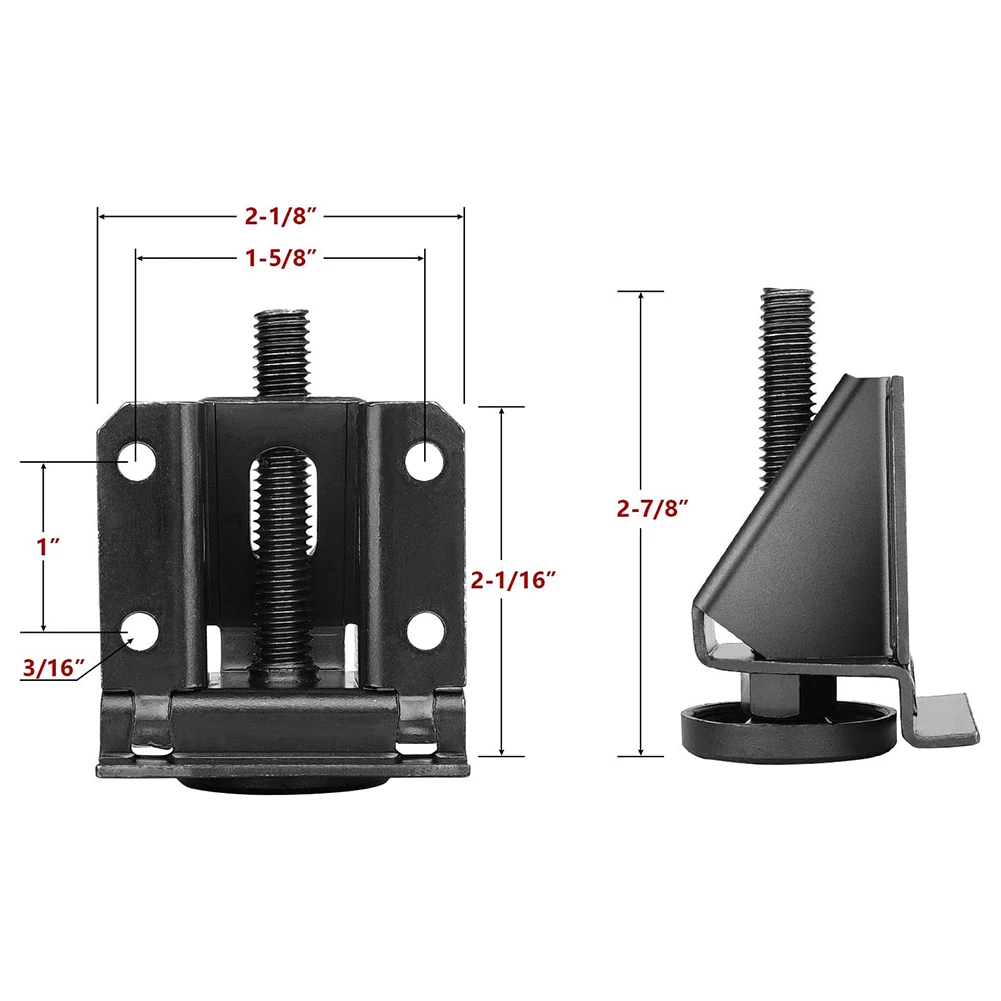4Pcs Adjustable Furniture Leveler Heavy Duty Furniture Feet Support For Sofa Table Chair Cabinet Height Adjuster Leveling Feet