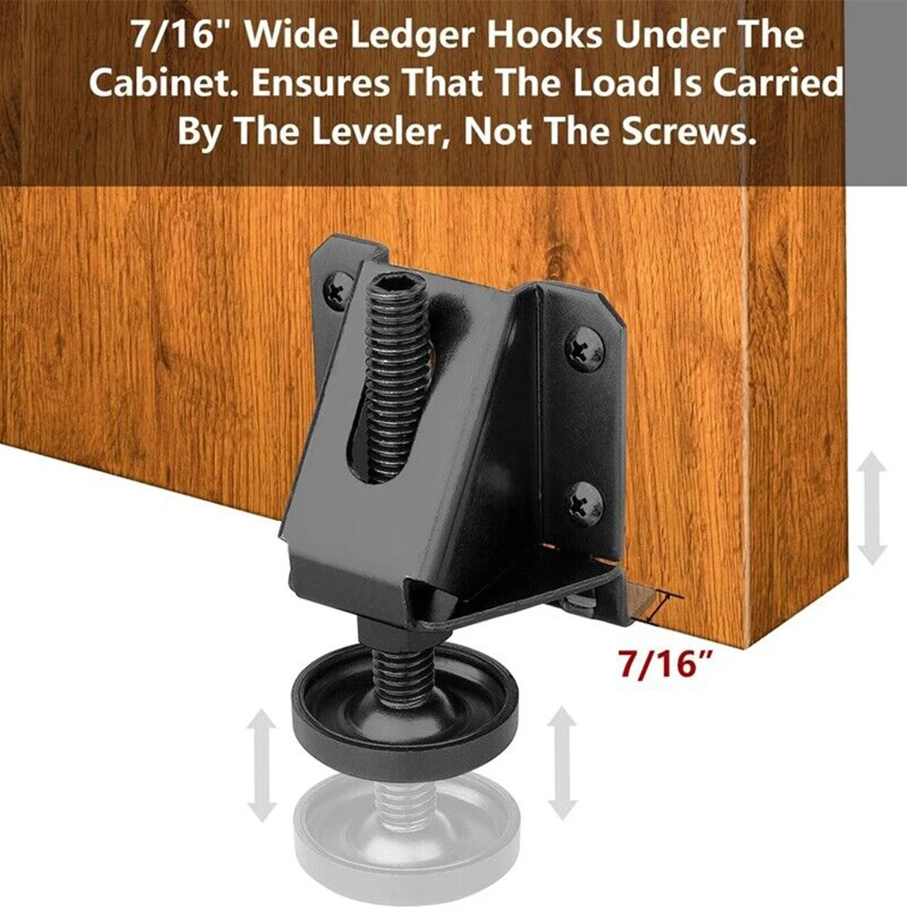 4Pcs Adjustable Furniture Leveler Heavy Duty Furniture Feet Support For Sofa Table Chair Cabinet Height Adjuster Leveling Feet