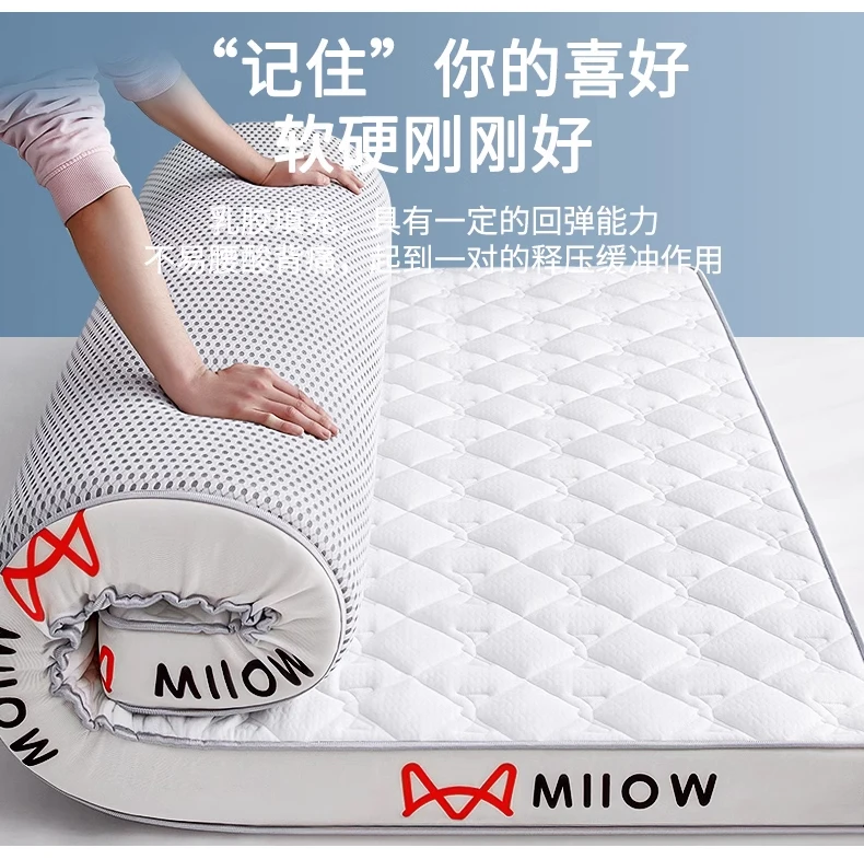 Thai Latex Filling Tatami Mat High Grade Thicken 4/7cm Sponge Mattress Twin King Queen Size Keep Warm Winter Bed Cover Cushion