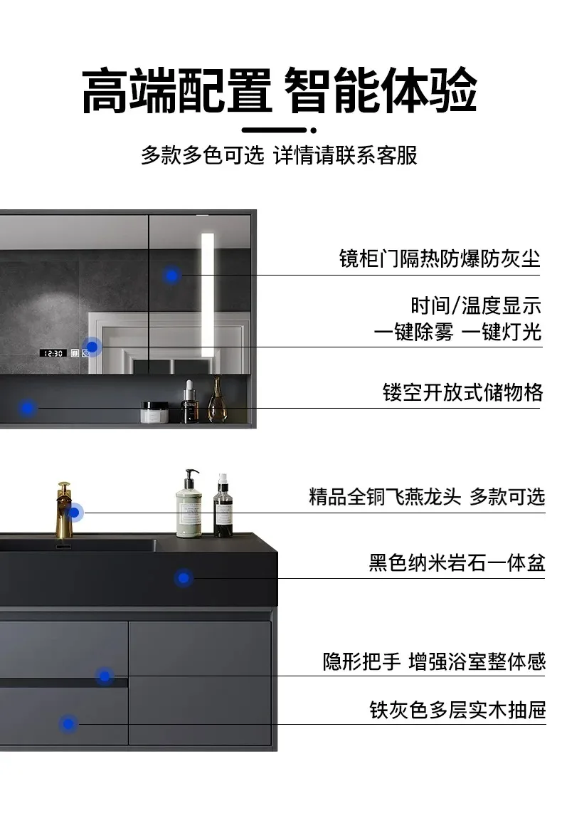 Wooden Organizer Bathroom Cabinets Wall Mounted Luxury Organiser Bathroom Cabinets Storage Mirror Armario De Banheiro Furniture