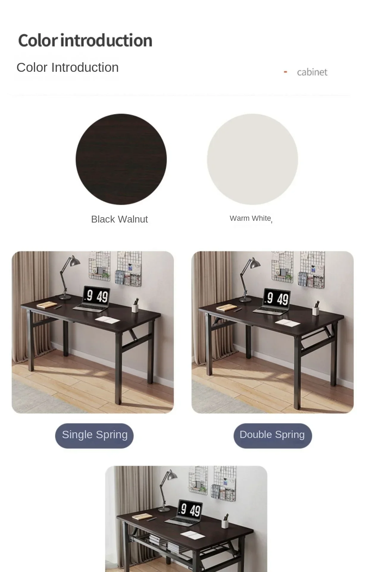 Home furnitureFoldable Computer Table Desktop Desk Home Desk Bedroom Rental House Small Table Simple Study Writing Desk