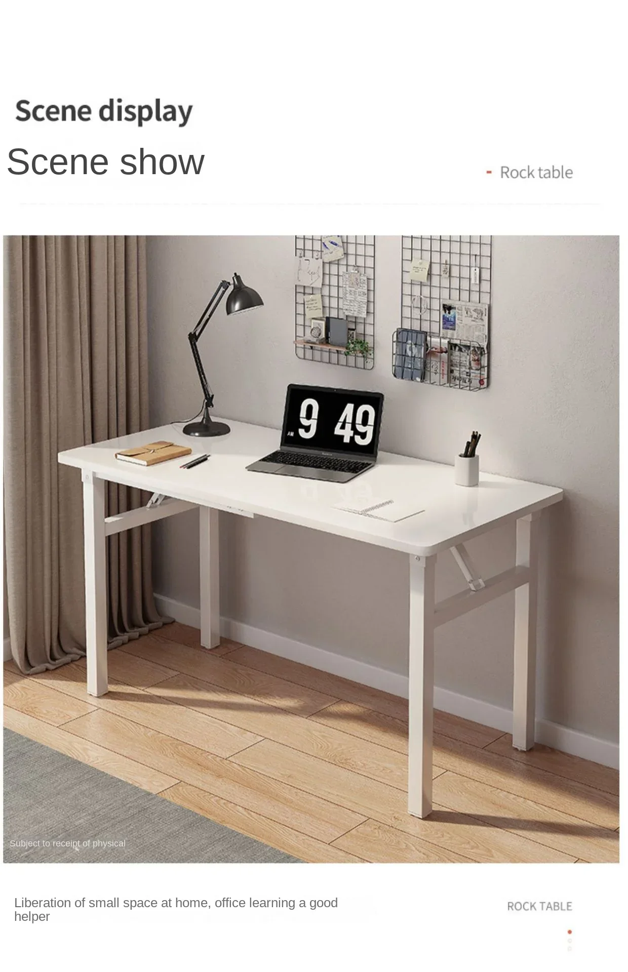 Home furnitureFoldable Computer Table Desktop Desk Home Desk Bedroom Rental House Small Table Simple Study Writing Desk