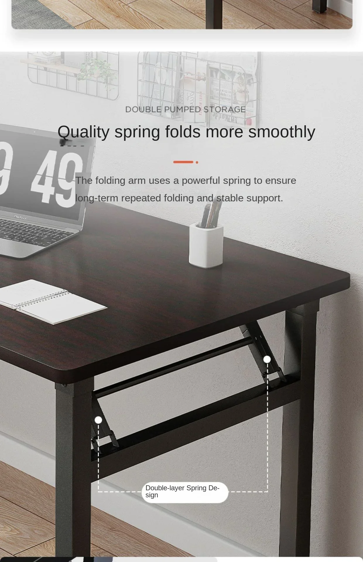 Home furnitureFoldable Computer Table Desktop Desk Home Desk Bedroom Rental House Small Table Simple Study Writing Desk