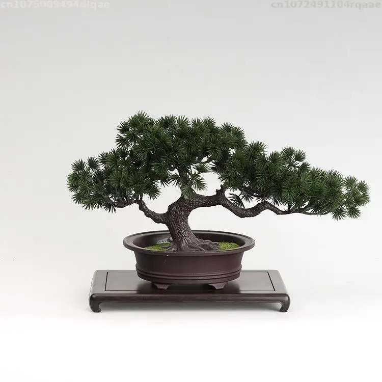 Premium Wooden Desktop Bonsai Shelf | Miniature Plant Stand & Tea Set Pedestal Flowerpot Holder for Home/Office